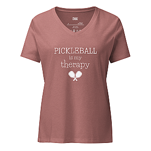 Pickleball Is My Therapy Women’s V-neck T-shirt