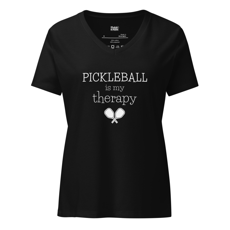 Pickleball Is My Therapy Women’s V-neck T-shirt