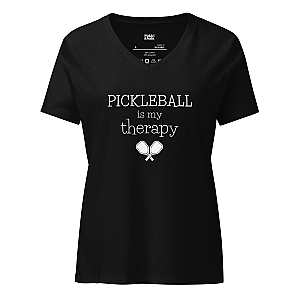 Pickleball Is My Therapy Women’s V-neck T-shirt