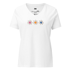 Pickleball Flowers Women’s V-neck T-shirt