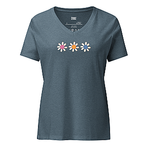 Pickleball Flowers Women’s V-neck T-shirt