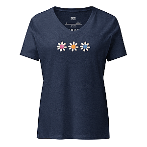 Pickleball Flowers Women’s V-neck T-shirt