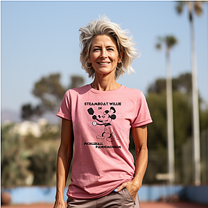 Steamboat Willie Pickleball Pandemonium Unisex T-shirt