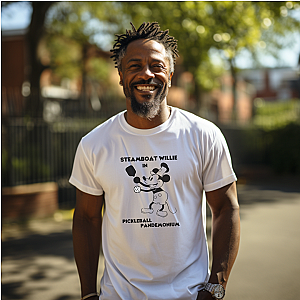 Steamboat Willie Pickleball Pandemonium Unisex T-shirt