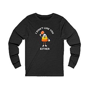 I Don't Like You Either Candy Corn Unisex Long Sleeve Pickleball T-shirt