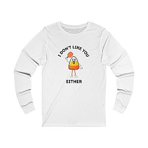 I Don't Like You Either Candy Corn Unisex Long Sleeve Pickleball T-shirt
