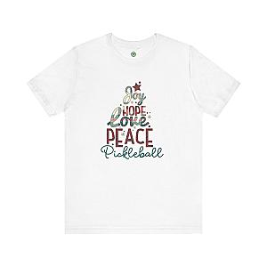 Joy Hope Love Peace Pickleball Unisex Tee