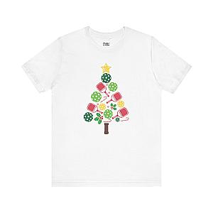 Pickleball Christmas Tree Unisex Tee