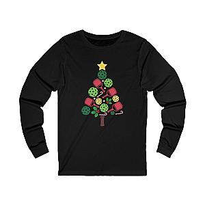 Pickleball Christmas Tree Unisex Long Sleeve T-shirt