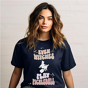 Even Witches Play Pickleball Unisex Tee