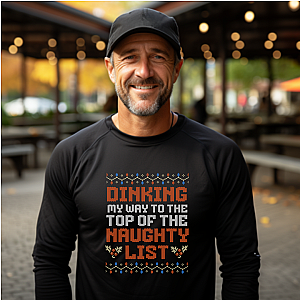 Dinking My Way To The Top Of The Naughty List Unisex Long Sleeve T-shirt