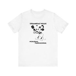 Steamboat Willie Pickleball Pandemonium Unisex Tee (Express Delivery)
