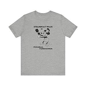 Steamboat Willie Pickleball Pandemonium Unisex Tee (Express Delivery)