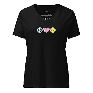 Peace Love Pickleball Women’s V-neck T-shirt