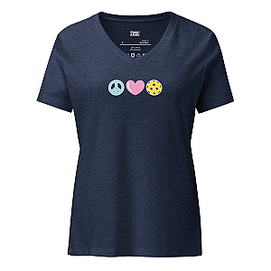 Peace Love Pickleball Women’s V-neck T-shirt