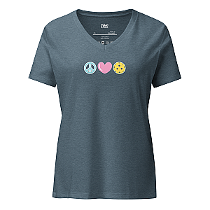 Peace Love Pickleball Women’s V-neck T-shirt