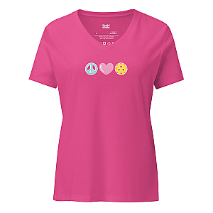 Peace Love Pickleball Women’s V-neck T-shirt