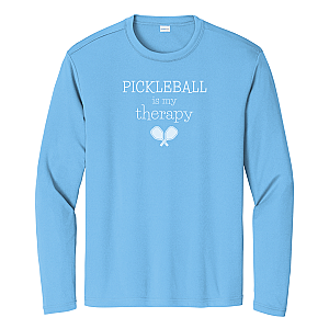 Pickleball Is My Therapy Unisex Long Sleeve Performance Tee