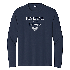 Pickleball Is My Therapy Unisex Long Sleeve Performance Tee