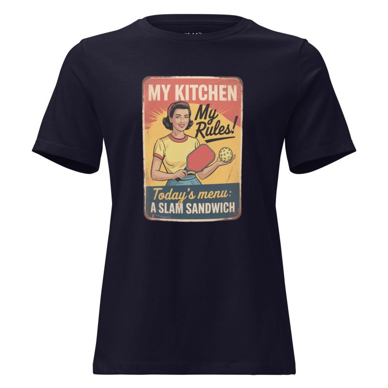 Slam Sandwich Retro Pickleball Women's Short Sleeve T-shirt