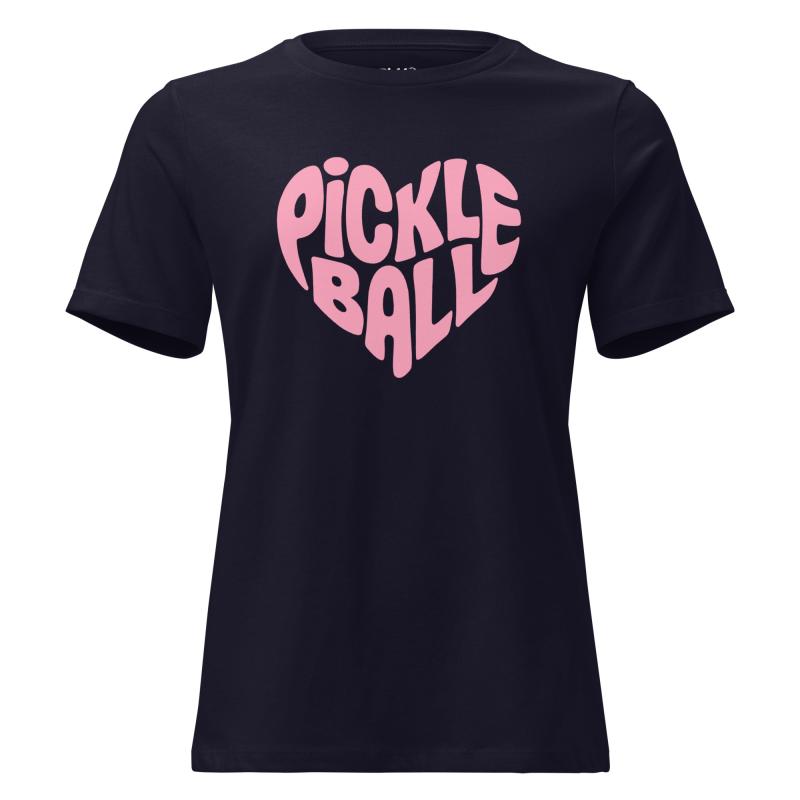 Wavy Heart Pickleball Women's Short Sleeve T-shirt