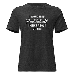 I Wonder If Pickleball Thinks About Me Too Women's Short Sleeve T-shirt