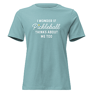 I Wonder If Pickleball Thinks About Me Too Women's Short Sleeve T-shirt