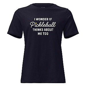 I Wonder If Pickleball Thinks About Me Too Women's Short Sleeve T-shirt