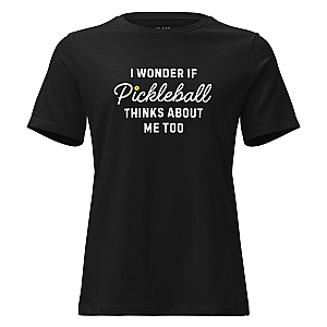 I Wonder If Pickleball Thinks About Me Too Women's Short Sleeve T-shirt