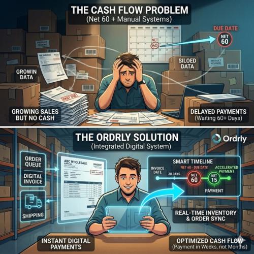 How Ordrly Solves the Wholesale Cash Flow Problem