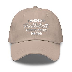 I Wonder If Pickleball Thinks About Me Too v2 Embroidered Cap