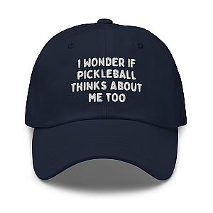 I Wonder If Pickleball Thinks About Me Too Embroidered Cap
