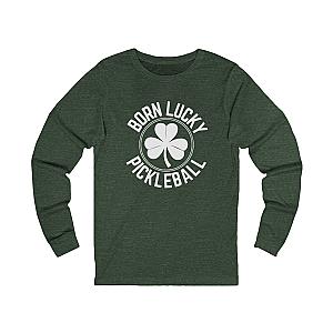 Born Lucky Pickleball Unisex Long Sleeve T-shirt