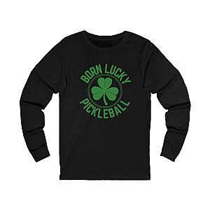 Born Lucky Pickleball Unisex Long Sleeve T-shirt