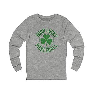Born Lucky Pickleball Unisex Long Sleeve T-shirt