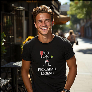 Pickleball Legend Stick Figure Unisex T-shirt