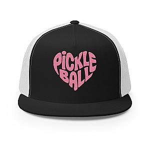 Wavy Heart Embroidered Pickleball Trucker Hat