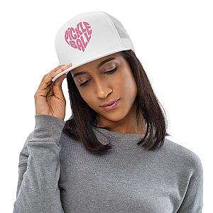 Wavy Heart Embroidered Pickleball Trucker Hat