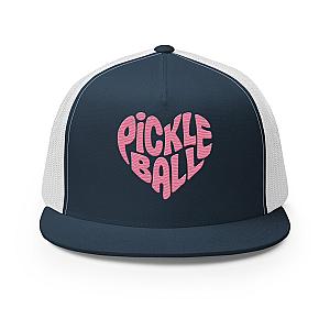 Wavy Heart Embroidered Pickleball Trucker Hat