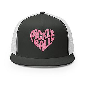 Wavy Heart Embroidered Pickleball Trucker Hat