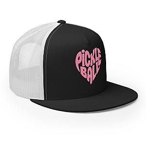 Wavy Heart Embroidered Pickleball Trucker Hat