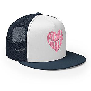 Wavy Heart Embroidered Pickleball Trucker Hat