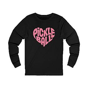 Wavy Heart Pickleball Unisex Long Sleeve T-shirt