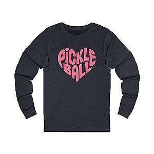 Wavy Heart Pickleball Unisex Long Sleeve T-shirt