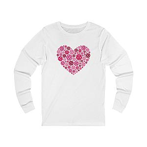 Pickleball Pink Heart Unisex Long Sleeve T-shirt