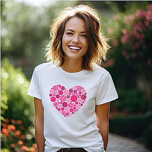 Pickleball Pink Heart Unisex T-shirt