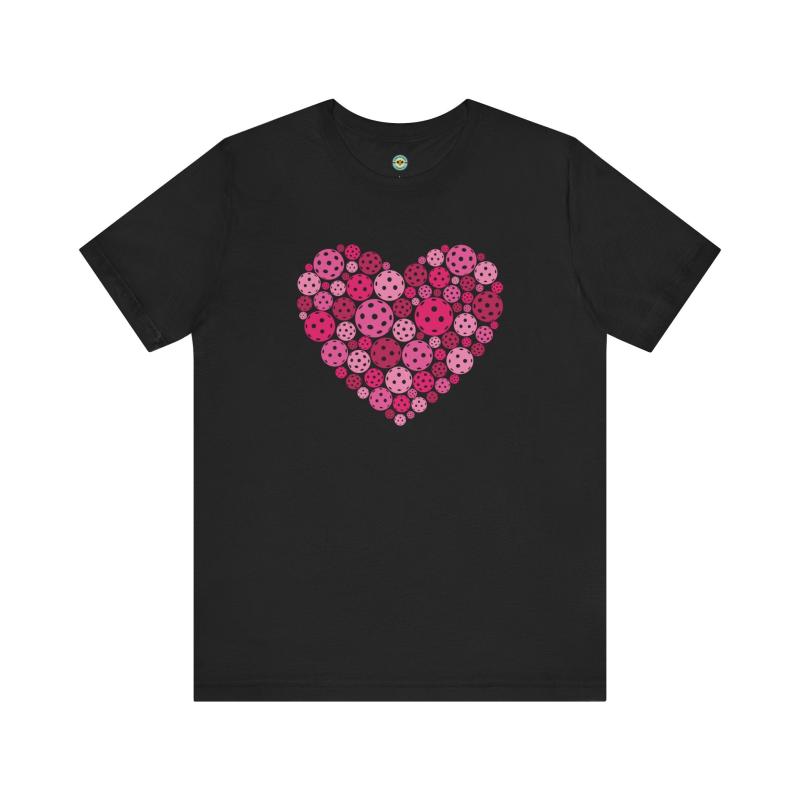 Pickleball Pink Heart Unisex T-shirt
