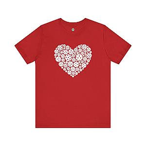 Pickleball White Heart Unisex T-shirt