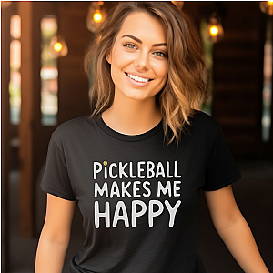 Pickleball Makes Me Happy Unisex T-shirt