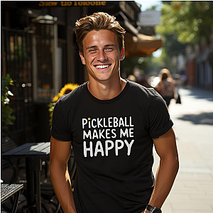 Pickleball Makes Me Happy Unisex T-shirt